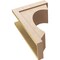 Ekena Millwork 10"W x 20"D x 30"H Classic Emerson Rough Cedar Woodgrain TimberThane Corbel, Primed Tan CORUR10X20X30EMRRCPR - alternate 4
